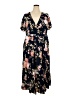 BLOOMCHIC 100% Rayon Floral Blue Casual Dress Size 22 - photo 1