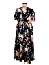 BLOOMCHIC 100% Rayon Floral Blue Casual Dress Size 22 - photo 2