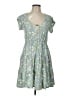 No Boundaries Floral Blue Casual Dress Size L - photo 1