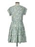 No Boundaries Floral Blue Casual Dress Size L - photo 2