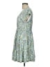 No Boundaries Floral Blue Casual Dress Size L - photo 5