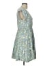 No Boundaries Floral Blue Casual Dress Size L - photo 4