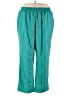 Woman Within 100% Polyester Solid Teal Casual Pants Size 24W - photo 1