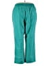 Woman Within 100% Polyester Solid Teal Casual Pants Size 24W - photo 2