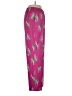 Walmart 100% Recycled Polyester Paisley Pink Casual Pants Size S - photo 4