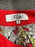 Tibi Paisley Red 3/4 Sleeve T-Shirt Size 4 - photo 7