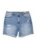No Boundaries 100% Recycled Polyester Blue Denim Shorts Size 13 - photo 1