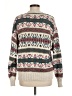 EMS Print Ivory Pullover Sweater Size M - photo 2