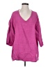 bryn WALKER Pink 3/4 Sleeve Blouse Size S - photo 1