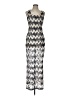 She's Cool Chevron-herringbone Silver Cocktail Dress Size L - photo 1