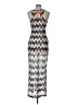 She's Cool Chevron-herringbone Silver Cocktail Dress Size L - photo 2