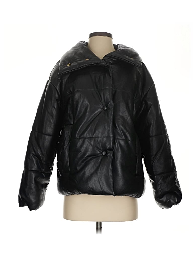 Pre-owned Nanushka Snow Jacket In Black