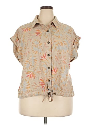 New York Clothing Co. Short Sleeve Blouse (view 1)