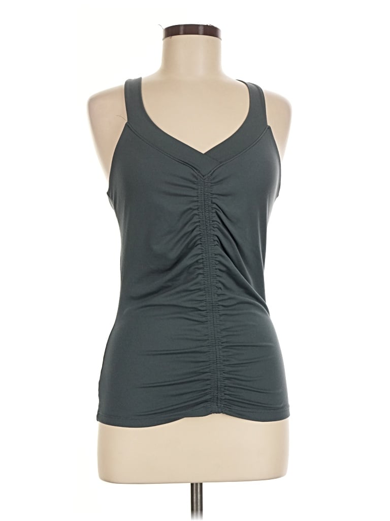 Pre-owned Prana Tank Top Gray Halter Neckline Tops
