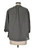 Renee C. Polka Dots Gray 3/4 Sleeve Blouse Size M - photo 2