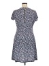MICHAEL Michael Kors Print Blue Casual Dress Size XL - photo 2