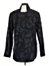 Cos 100% Cotton Paisley Black Long Sleeve Button-Down Shirt Size 6 - photo 2