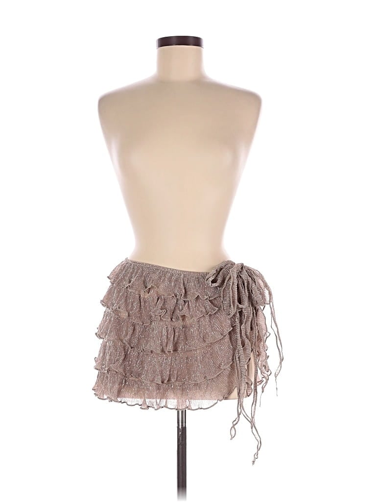 Fashion Nova Sleeveless Top Brown Strapless Neckline Tops