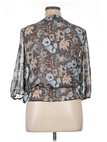 a.n.a. A New Approach 3/4 Sleeve Blouse (view 2)