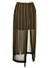 JOA Stripes Green Casual Skirt Size M - photo 1
