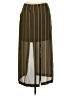 JOA Stripes Green Casual Skirt Size M - photo 2