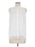 Elie Tahari Ivory Sleeveless Button-Down Shirt Size M - photo 1