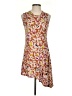 Logo Layers Print Brown Cocktail Dress Size XS - photo 1