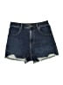 Express Blue Denim Shorts Size 6 - photo 1