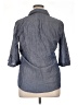 Northcrest 100% Cotton Gray 3/4 Sleeve Button-Down Shirt Size 14 - photo 2