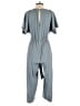 June & Hudson Solid Gray Jumpsuit Size S - photo 2