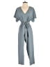 June & Hudson Solid Gray Jumpsuit Size S - photo 1