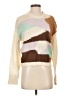 Cotton Emporium 100% Acrylic Color Block Tan Pullover Sweater Size S - photo 1