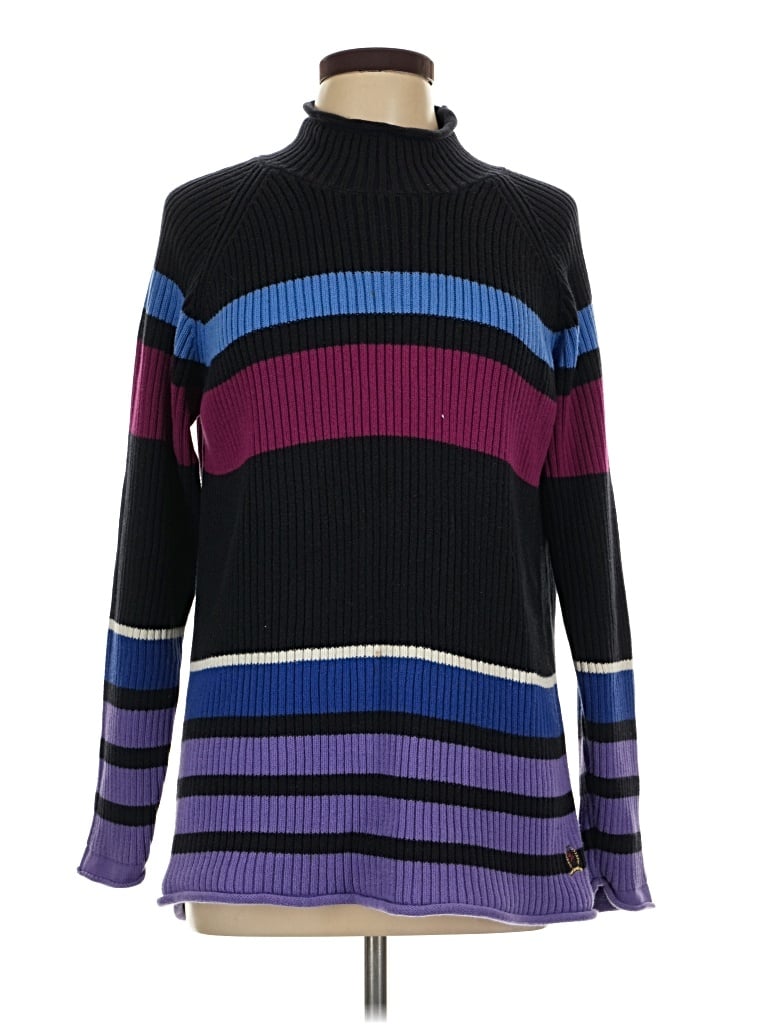 Pre-owned Tommy Jeans Turtleneck Sweater In Purple