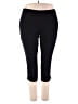 dalia Solid Black Active Pants Size 18 - photo 1