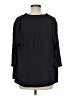Left Coast by Dolan 100% Polyester Black 3/4 Sleeve Blouse Size M - photo 2
