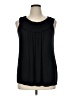 August Silk Black Sleeveless Blouse Size XL - photo 1