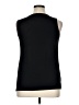 August Silk Black Sleeveless Blouse Size XL - photo 2
