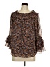 Cato 100% Polyester Brown 3/4 Sleeve Blouse Size L - photo 1