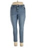 Ashley Mason Solid Blue Jeans Size 18 - photo 1