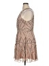 ASOS 100% Polyester Tan Cocktail Dress Size 14 - photo 5