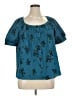 Shein Teal Short Sleeve Blouse Size XL - photo 1