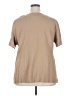 D&Co. 100% Cotton Tan Short Sleeve Blouse Size 2X - photo 2