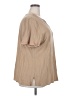 D&Co. 100% Cotton Tan Short Sleeve Blouse Size 2X - photo 4