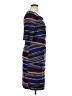 Connected Apparel Stripes Blue Casual Dress Size 14 - photo 4