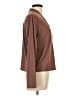 Splendid Brown Long Sleeve Blouse Size L - photo 4