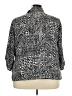 Just My Size 100% Polyester Tweed Silver 3/4 Sleeve Blouse Size 4X Plus - photo 2
