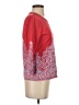 J. McLaughlin Paisley Red 3/4 Sleeve T-Shirt Size S - photo 4