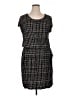 Apt. 9 Tweed Black Casual Dress Size XL - photo 1