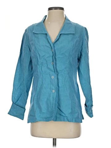Coldwater Creek 3/4 Sleeve Button-Down Shirt (view 1)
