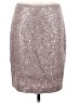 Etcetera 100% Nylon Metallic Silver Formal Skirt Size 6 - photo 1